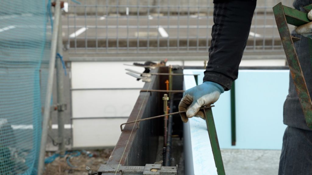 ダンサポ設置・固定の様子